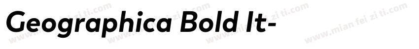 Geographica Bold It字体转换
